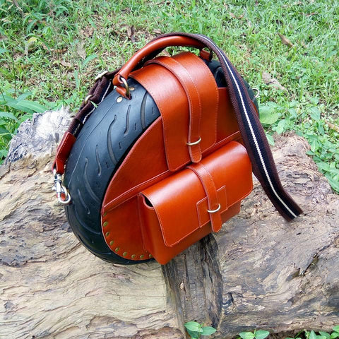 Brown Obi Tyre Bag